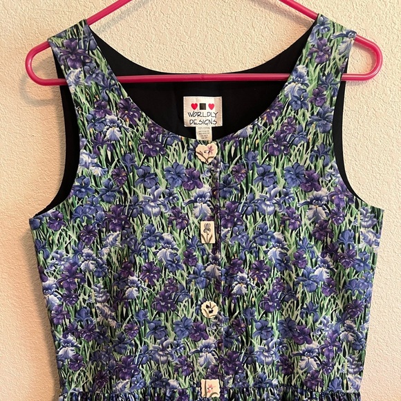 Vintage Worldly Designs Sundress Jumper Size XS - Picture 2 of 8